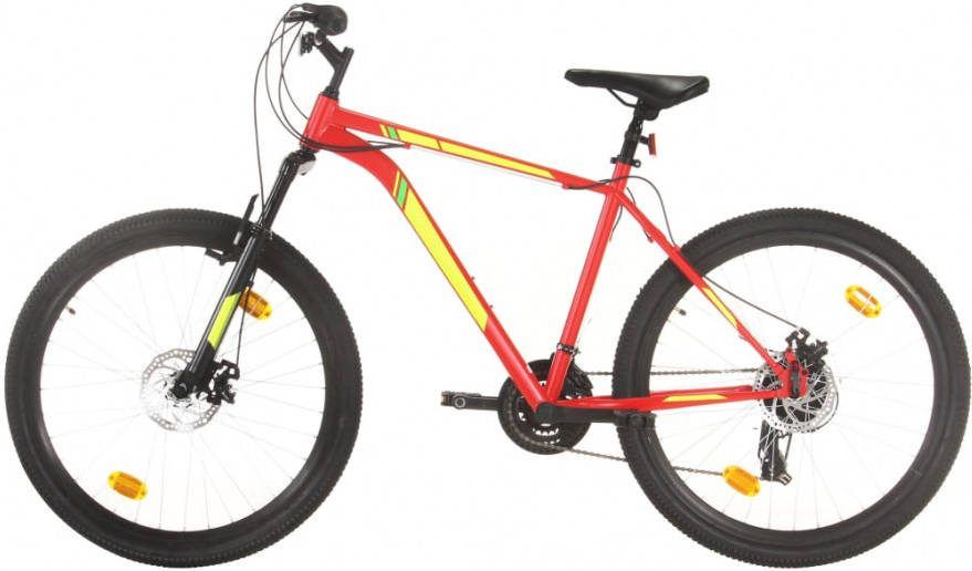VIDAXL Mountainbike 21 versnellingen 27, 5 inch wielen 50 cm frame rood