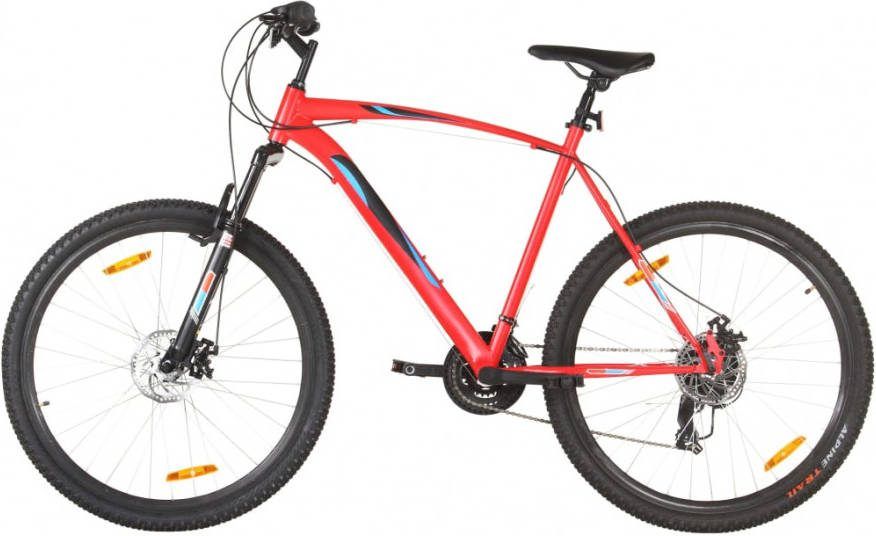 VIDAXL Mountainbike 21 versnellingen 29 inch wielen 53 cm frame rood